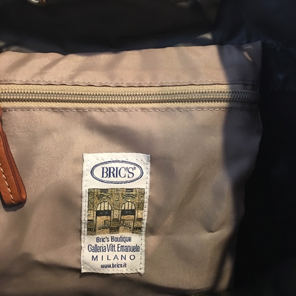 Bric’s Nylon And Leather Drawstring Back Pack - image 6